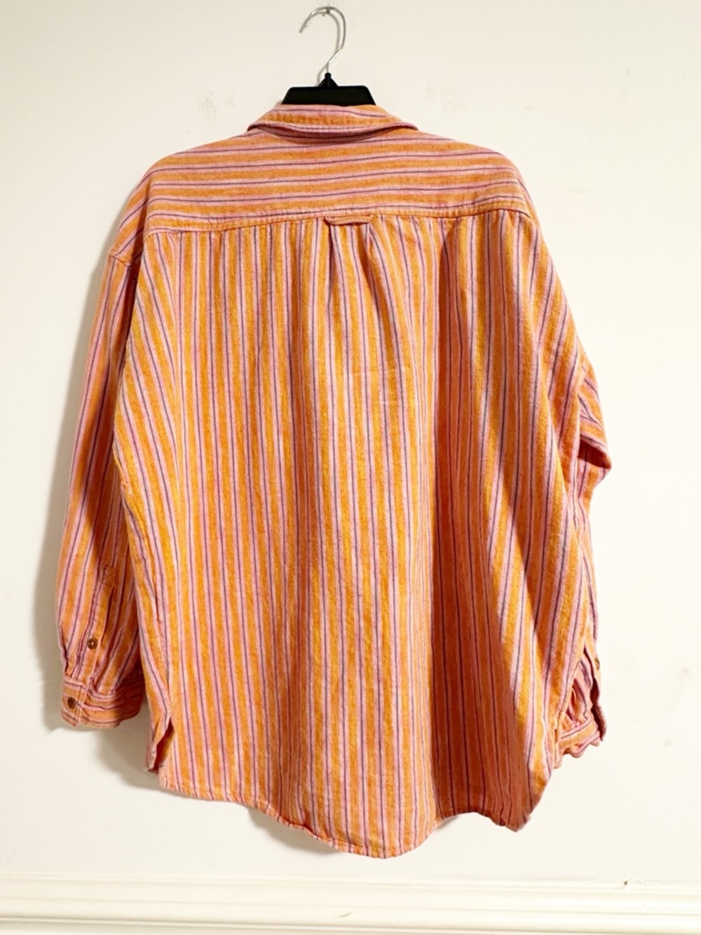 Anthropologie Pilcro Oxford Tunic Striped Long Sleeve Button Down Shirt - Size L - Picture 6 of 7